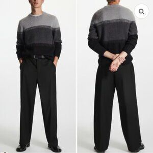 COS - Gradient-Stripe Mohair-Blend Sweater Medium